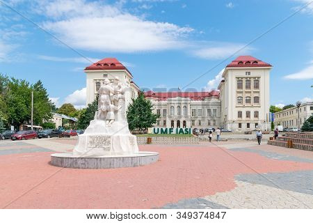 Iasi, Romania - August 6, 2019: University Of Medicine And Pharmacy 