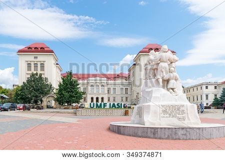 Iasi, Romania - August 6, 2019: University Of Medicine And Pharmacy 