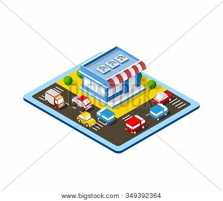 Isometric Colorful 3d Shop Of Stock Illustration