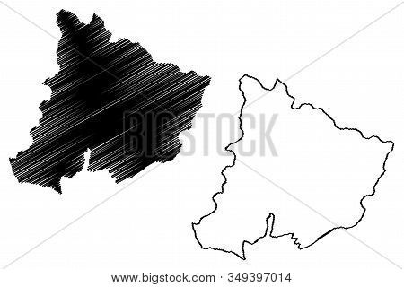Pomoravlje District (republic Of Serbia, Districts In Sumadija And Western Serbia) Map Vector Illust