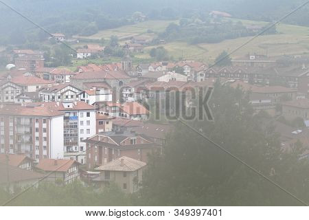 May. 27, 2015; Larrabetzu, Bizkaia (basque Country). Larrabetzu Is A Beautiful Village Located In Th