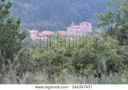 May. 27, 2015; Larrabetzu, Bizkaia (basque Country). Larrabetzu Is A Beautiful Village Located In Th