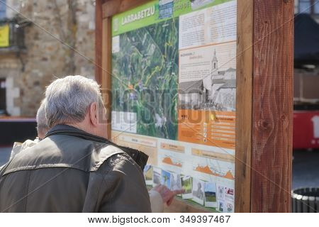May. 27, 2015; Larrabetzu, Bizkaia (basque Country). Larrabetzu Is A Beautiful Village Located In Th