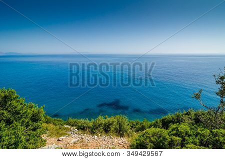 Coastline Near Dhermi In Albania On The Way To Gjipe Beach
