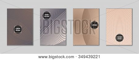 Angular Geometric Design Title Page Background. Cool Mosaic Journal Header Page Set. First Page Mini