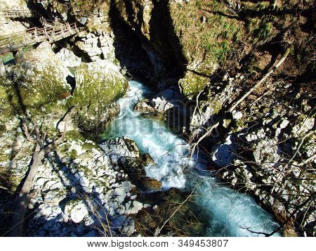 Vintgar Gorge Or Bled Gorge And Radovna River (soteska Vintgar Ali Blejski Vintgar In Reka Radovna) 