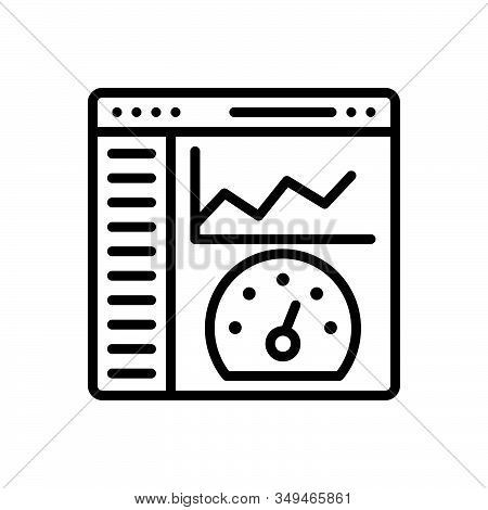 Black Line Icon For Admin-panel Admin Panel  Content Management Api  Trendy App Graphic Infographic 