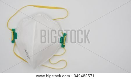 N95 Mask Help To Protect Dust And Other Particle, Put On White Background,