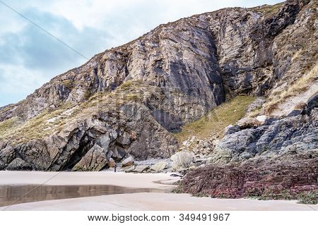 The Beach And Caves At Maghera Beach Near Ardara, County Donegal - Ireland.
