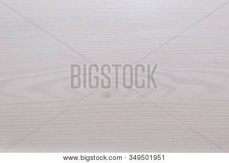 Table Top View Of Birch Wood Texture In White Pale Color Background