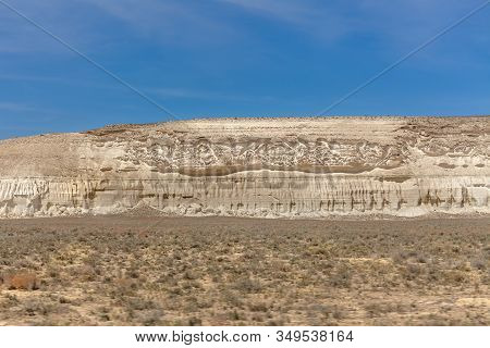 The Ustyurt Plateau. District Of Boszhir. The Bottom Of A Dry Ocean Tethys. Kazakhstan. Selective Fo