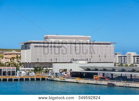 San Juan, Puerto Rico - February 20, 2018: San Juan Serves As A Major Tourist Hub To The Rest Of The