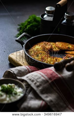 Traditional Ukrainian Dish Deruny