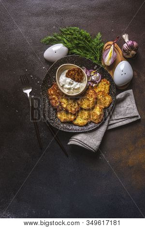 Traditional Ukrainian Dish Deruny