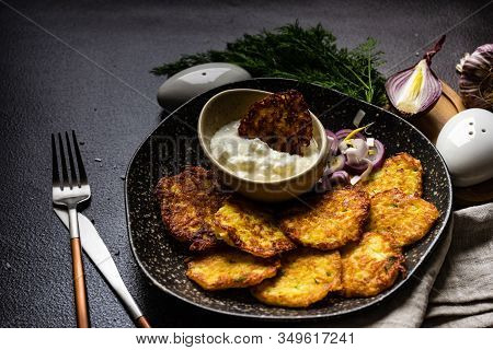 Traditional Ukrainian Dish Deruny