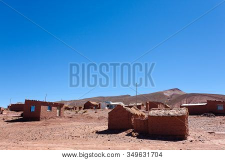 Cerrillos Village View,bolivia.andean Plateau. Bolivian Rural Town