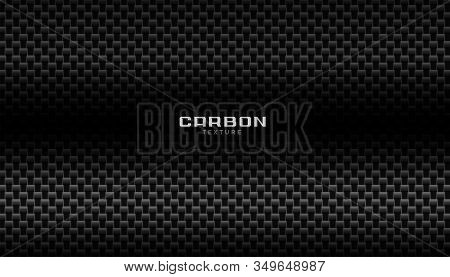 Dark Abstract Carbon Fiber Background Design Vector Illustration