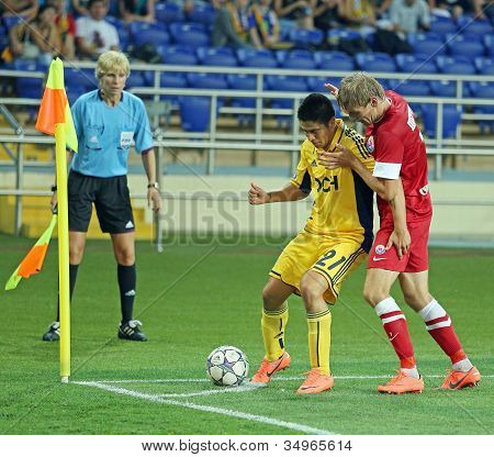 FC Metalist Vs Fc pozycji piłka nożna