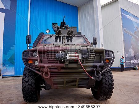 Astana, Kazakhstan - May 25, 2018: Cobra-2 Infantry Mobility Vehicle At The Kadex Exhibition