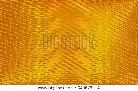 Abstract Gold Background. Vector Illustrated Wallpaper With Wavy Lines.