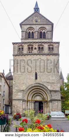 Scenery Around Saint-maurices Basilica In Epinal, The Capital City Of The Vosges Departmend In Franc