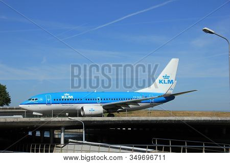 Amsterdam, The Netherlands - June 9th 2016:  Ph-bgn Klm Royal Dutch Airlines Boeing 737  , Taxiing T