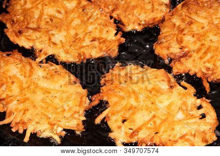Potato Pancakes In A Pan