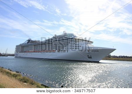 Ijmuiden, The Netherlands - September 10th, 2016: Msc Splendida A Cruise Ship Owned And Operated By 