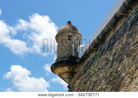 Farol Da Barra, Barra Lighthouse, In Salvador, Bahia, Brazil. The Historic Architecture Of Salvador 