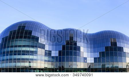 Gateshead, England - May 2:  The Iconic Roof Of The Sage, Gateshead A Centre For Musical Education A