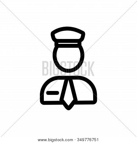 Driver Icon Vector. Thin Line Sign. Isolated Contour Symbol Illustration