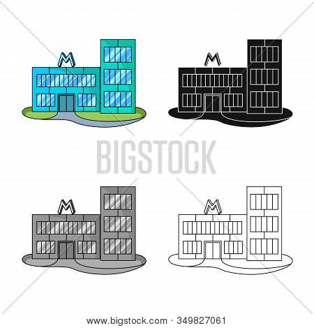 Isolated Object Of Shop And Modern Symbol. Collection Of Shop And Facade Stock Vector Illustration.