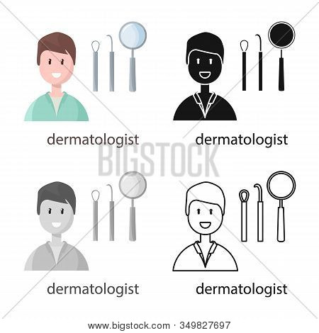 Vector Design Of Dermatologist And Scar Logo. Collection Of Dermatologist And Dermatology Vector Ico