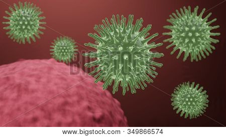 Pathogenic Viruses Causing Infection In Host Organism , Viral Disease Outbreak , For Background Or G