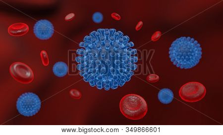 Pathogenic Viruses Causing Infection In Host Organism , Viral Disease Outbreak , For Background Or G