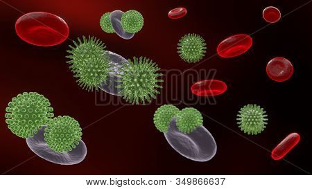 Pathogenic Viruses Causing Infection In Host Organism , Viral Disease Outbreak , For Background Or G