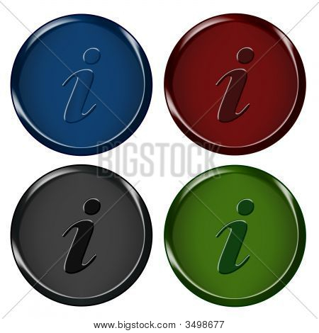 Set di icona Info colorati
