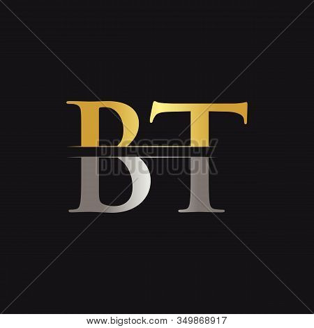 Initial Bt Letter Logo With Creative Modern Business Typography Vector Template. Creative Abstract L