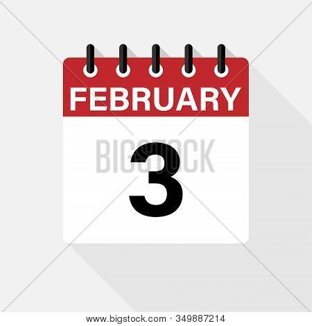 Vector Flat Dezign Daily Calendar Icon. Day , Month