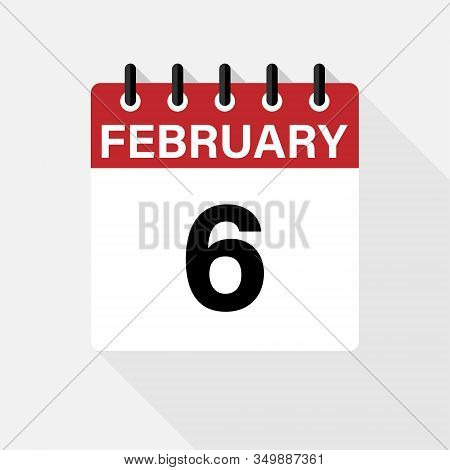 Vector Flat Dezign Daily Calendar Icon. Day , Month