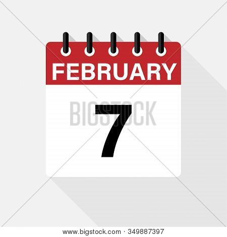Vector Flat Dezign Daily Calendar Icon. Day , Month