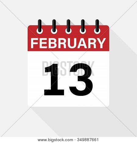 Vector Flat Dezign Daily Calendar Icon. Day , Month