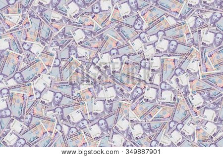 Manuel A Roxas On 100 Piso Philippines Money Bill Close Up Pattern