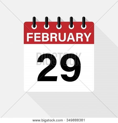 Vector Flat Dezign Daily Calendar Icon. Day , Month
