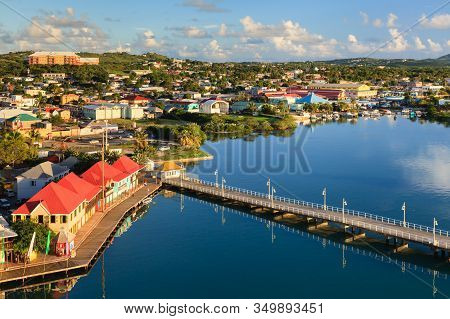 St Johns, Antigua - November 6:  St Johns Waterfront Pictured On November 6, 2013.  St Johns Is The 