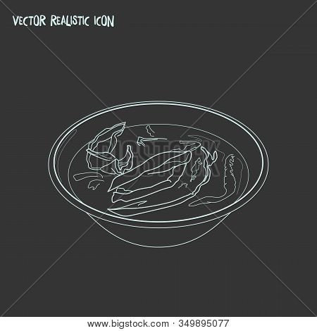 Bhutan Ema Datshi Icon Line Element. Vector Illustration Of Bhutan Ema Datshi Icon Line Isolated On 