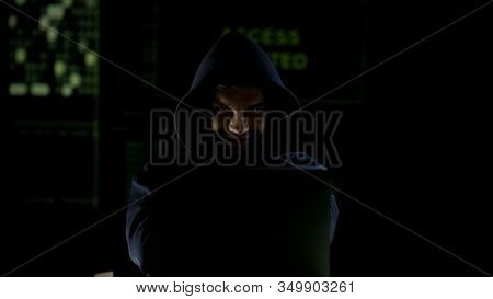 Cybercriminal Is Happy And Satisfied With His Success In Hacking Site Protection