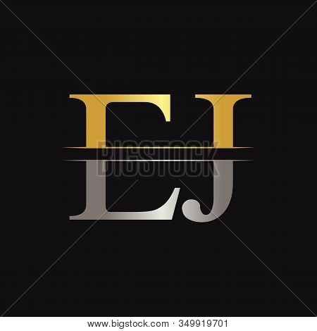 Initial Ej Letter Linked Logo Business Vector Template. Creative Letter Ej Logo Design