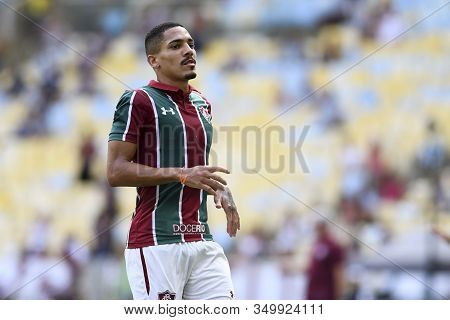 Rio, Brazil - February 09, 2020: Gilberto In Match Between Fluminense And Botafogo By The Carioca Ch