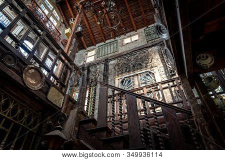 Gonzalez Catan, Argentina, September 28, 2019: Interior Of The Iron Museum, An Abandoned Building In